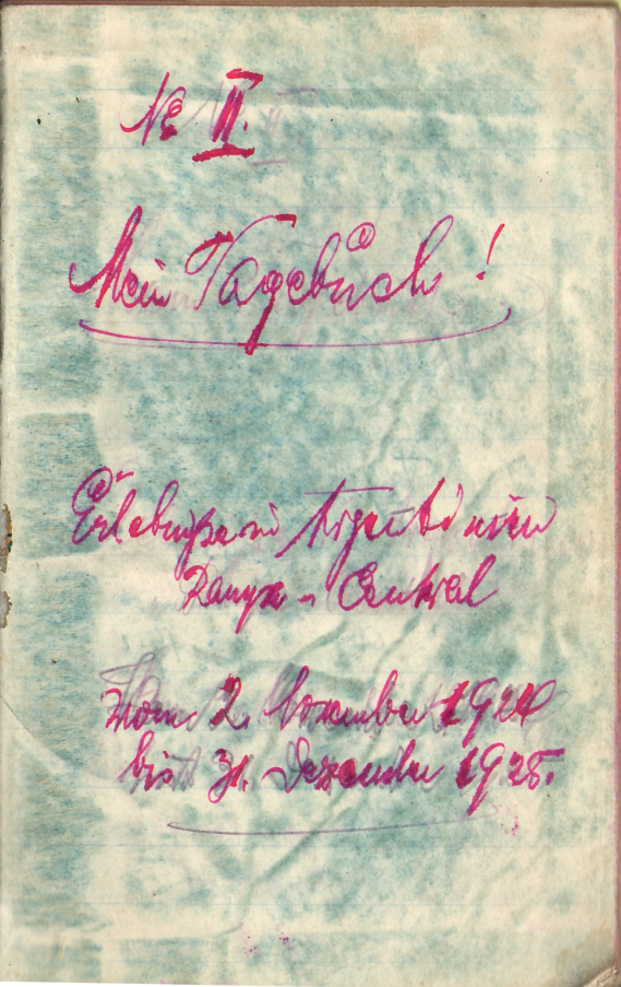 Tagebuch Titelblatt