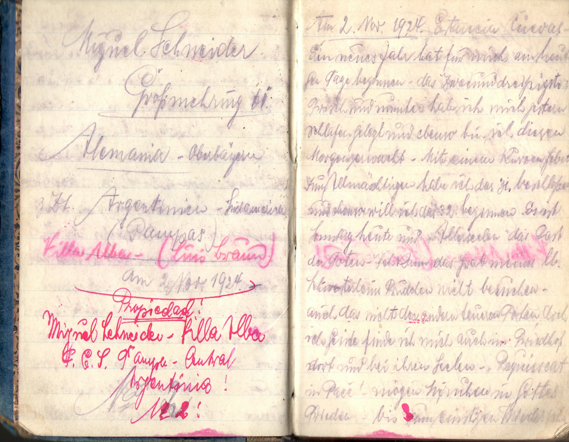 Tagebuch 2, 2. Doppelseite